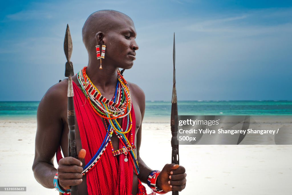 Portrait Of A Maasai Warrior
