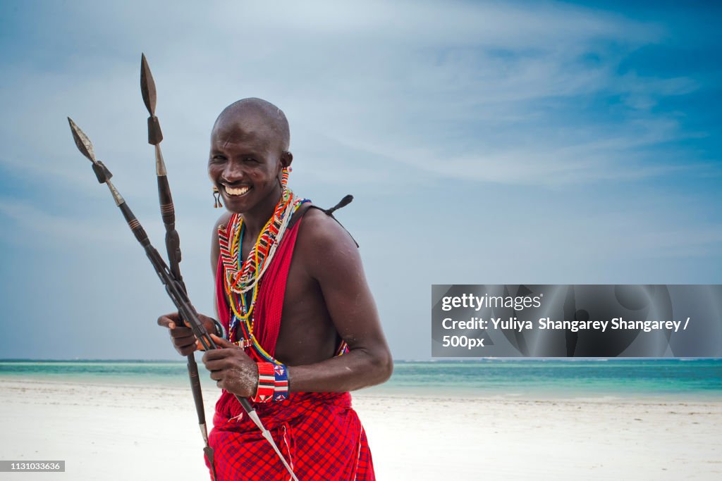 Portrait Of A Maasai Warrior