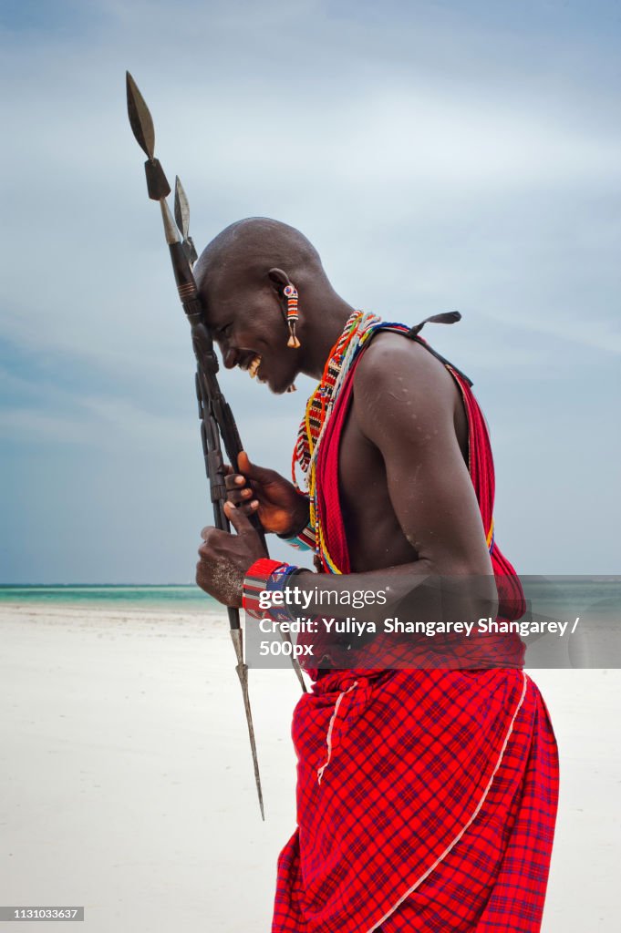 Portrait Of A Maasai Warrior