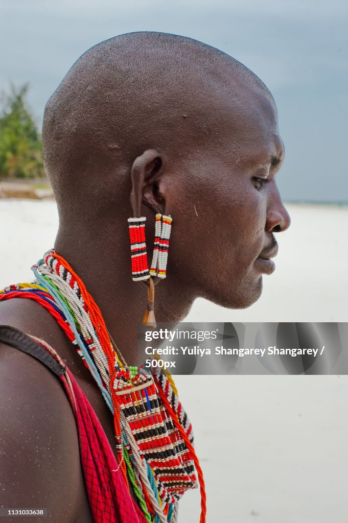 Portrait Of A Maasai Warrior