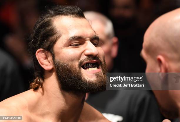 Jorge Masvidal prepares to fight Darren Till of England in their welterweight bout during the UFC Fight Night event at The O2 Arena on March 16, 2019...