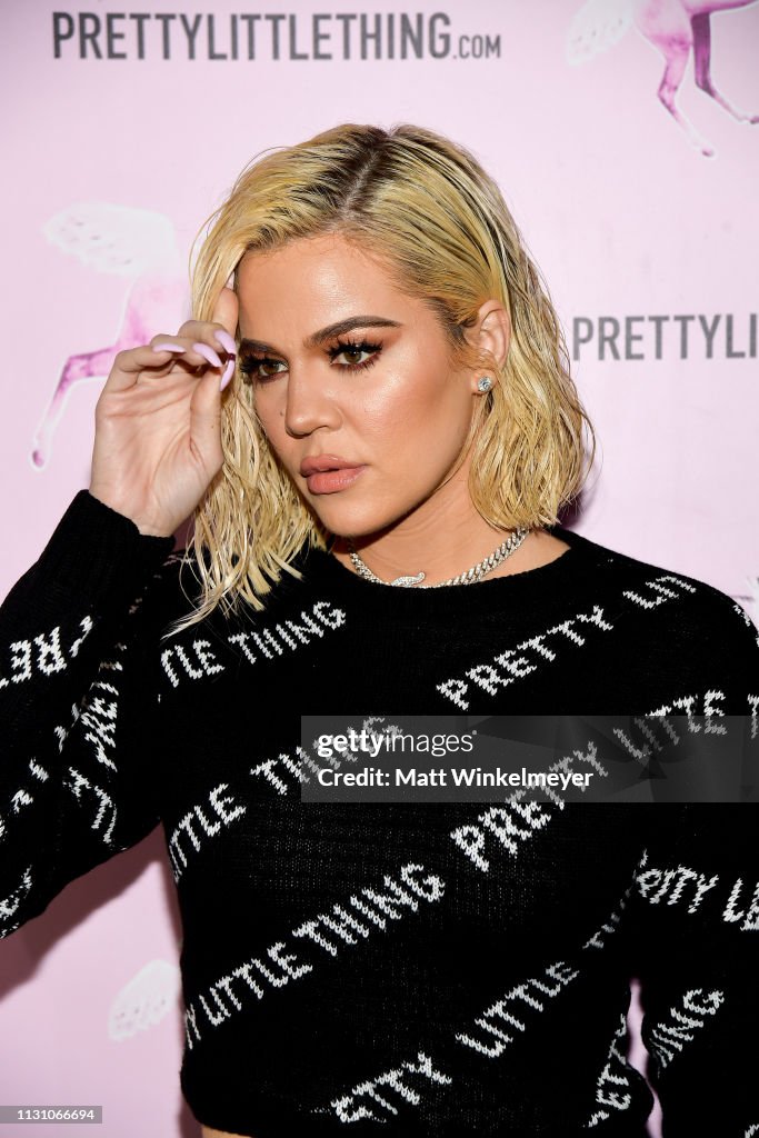 Khloé Kardashian attends the PrettyLittleThing LA Office Opening