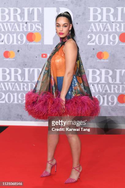 Jorja Smith attends The BRIT Awards 2019 held at The O2 Arena on February 20, 2019 in London, England.