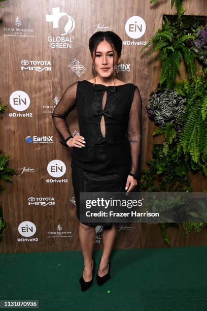 Qorianka Kilcher attends the Global Green 2019 Pre-Oscar Gala at Four Seasons Hotel Los Angeles at Beverly Hills on February 20, 2019 in Los Angeles,...