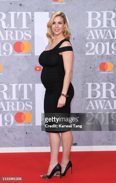 Gemma Atkinson attends The BRIT Awards 2019 held at The O2 Arena on February 20, 2019 in London, England.