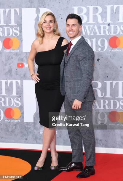 Gorka Marquez and Gemma Atkinson attends The BRIT Awards 2019 held at The O2 Arena on February 20, 2019 in London, England.