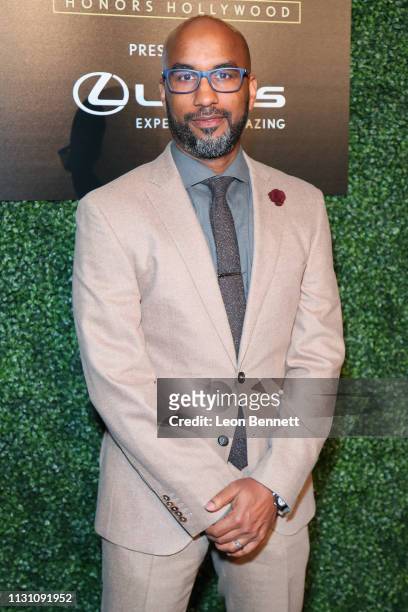 Tim Story and Vicky Story attends Uptown Honors Hollywood Pre-Oscar Gala - Arrivals at City Market Social House on February 20, 2019 in Los Angeles,...