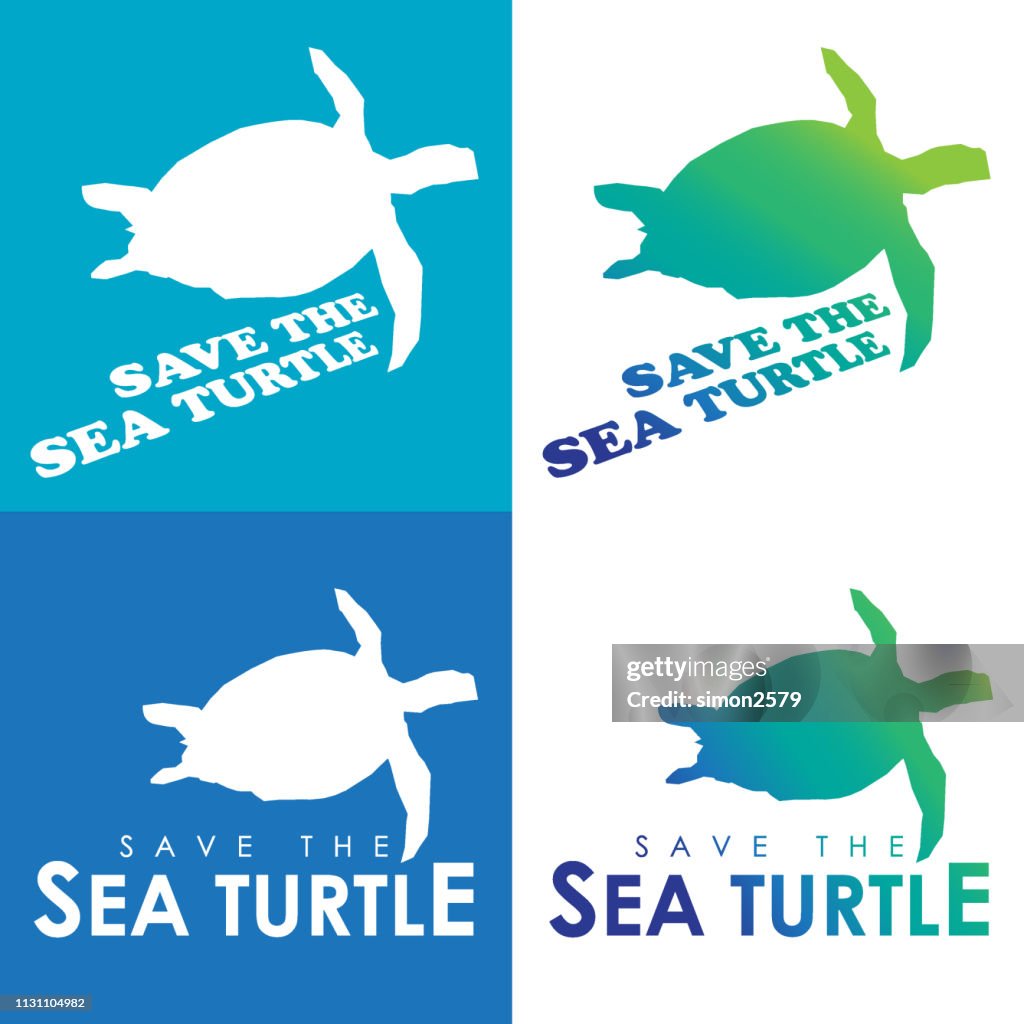 Save the sea turtles icon