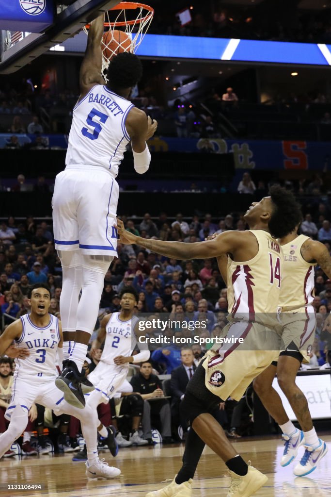 COLLEGE BASKETBALL: MAR 16 ACC Tournament - Duke v Florida State