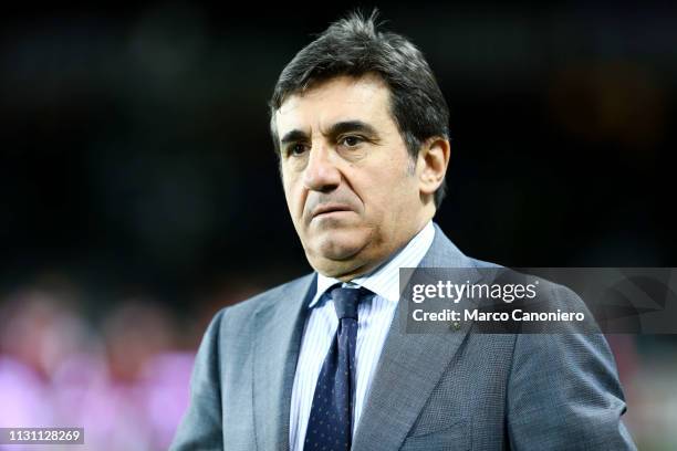 Torino FC president Urbano Cairo looks on before the Serie A football match between between Torino FC and Bologna Fc. Bologna Fc wins 3-2 over Torino...