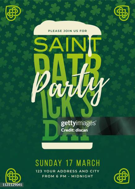 st. patrick's day beer festival - saint patrick day stock illustrations