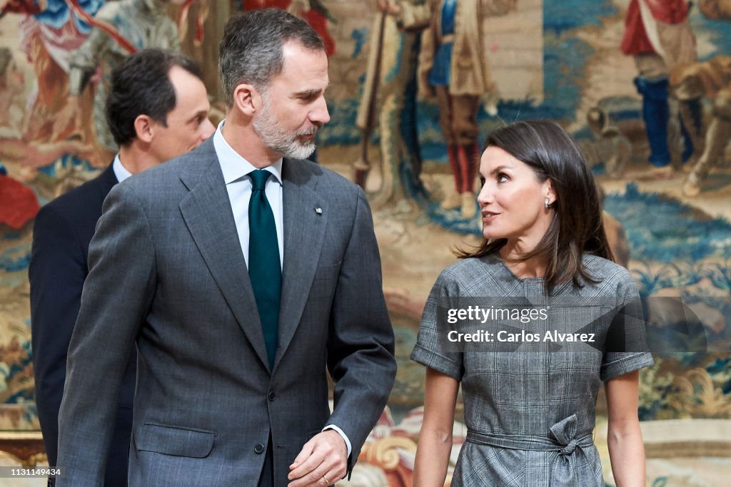 Spanish Royals Deliver 'Premios Nacionales De Investigacion' 2018