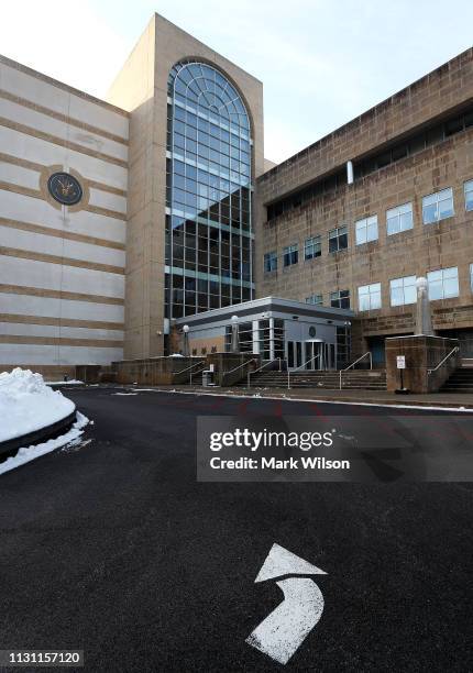 The United States District Court Greenbelt Division is shown on February 21, 2019 in Greenbelt, Maryland. A member of the U.S. Coast Guard,...