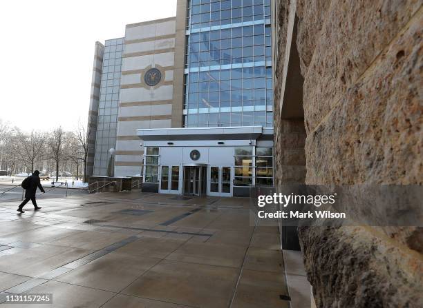 The United States District Court Greenbelt Division is shown on February 21, 2019 in Greenbelt, Maryland. A member of the U.S. Coast Guard,...