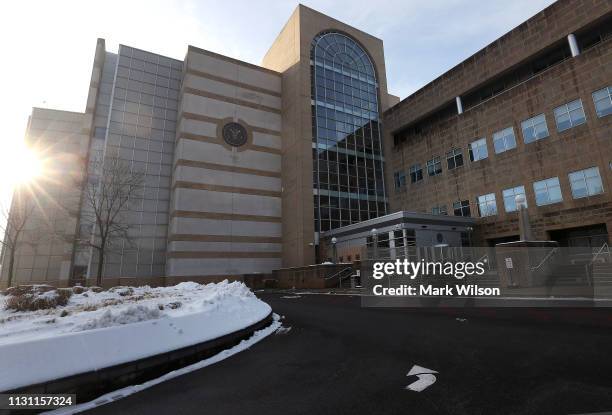 The United States District Court Greenbelt Division is shown on February 21, 2019 in Greenbelt, Maryland. A member of the U.S. Coast Guard,...