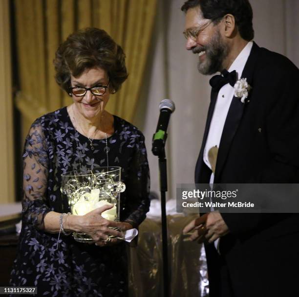 Pamela Singleton and David Staller during the Gingold Theatrical Group's Golden Shamrock Gala at 3 West Club on March 16, 2019 in New York City.