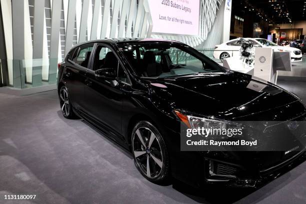 Subaru Impreza is on display at the 111th Annual Chicago Auto Show at McCormick Place in Chicago, Illinois on February 8, 2019.