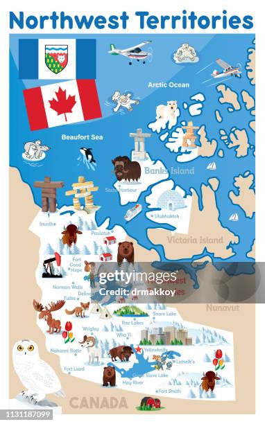 northwest territories - igloo stock illustrations