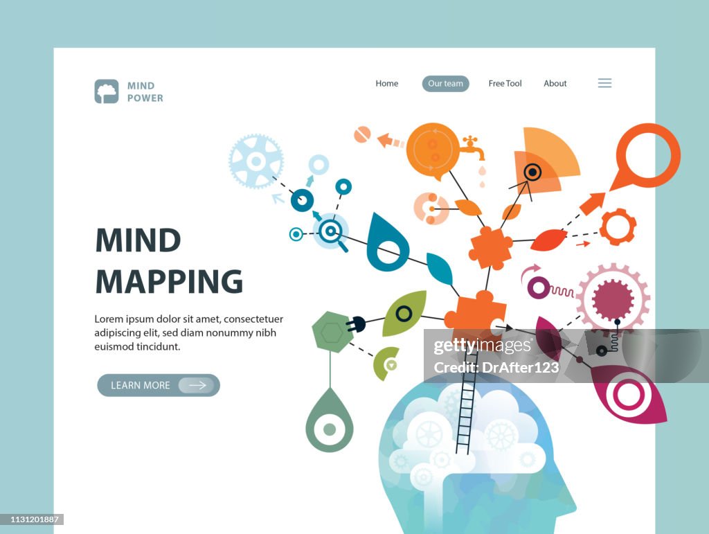 Thinkmap Web Template Mind Mapping Web Template High-Res Vector Graphic - Getty Images