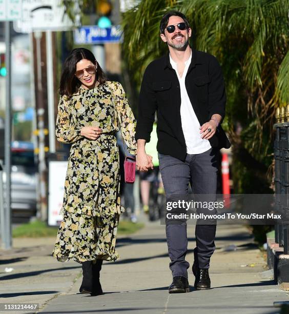 Jenna Dewan and Steve Kazee are seen on March 16, 2019 in Los Angeles.