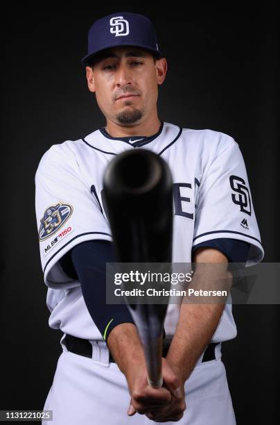 Allen Craig of the San Diego Padres poses for a portrait during photo day at Peoria Stadium on February 21, 2019 in Peoria, Arizona.