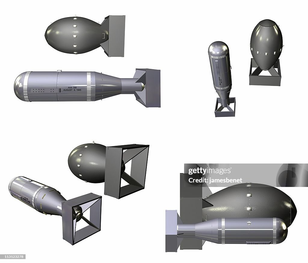 Nukleare Bomben Winkel (isoliert