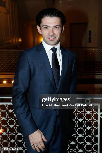 Musician Gautier Capucon attends the "Fondation Prince Albert II De Monaco" Evening at Salle Gaveau on February 21, 2019 in Paris, France.