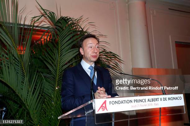 Stephane Bern presents the "Fondation Prince Albert II De Monaco" Evening at Salle Gaveau on February 21, 2019 in Paris, France.