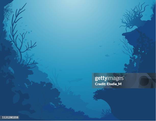 海底背景/装飾デ・ラ・メール - サンゴ海点のイラスト素材／クリップアート素材／マンガ素材��／アイコン素材