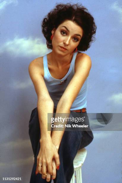 Film actress Annie Potts, star of movie "Ghostbusters" on the set of movie "Corvette Summer" circa 1978