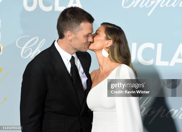 Tom Brady and Gisele Bündchen attends the 2019 Hollywood For Science Gala at Private Residence on February 21, 2019 in Los Angeles, California.
