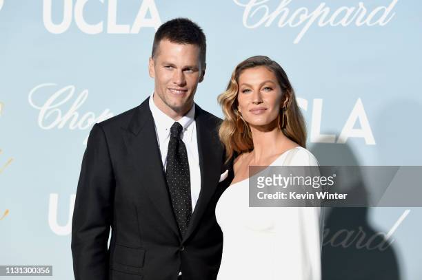Tom Brady and Gisele Bündchen attends the 2019 Hollywood For Science Gala at Private Residence on February 21, 2019 in Los Angeles, California.