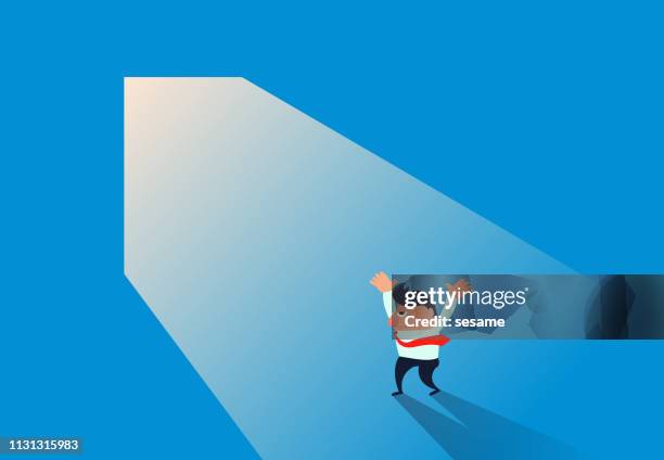 find the exit and see the bright solution to the problem - left arm reaching out stock illustrations