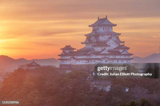 himeji castle is a japanese castle in the city of himeji, japan. - orient stock-fotos und bilder