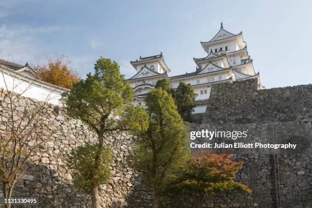 himeji castle is a japanese castle in the city of himeji, japan. - himeji foto e immagini stock