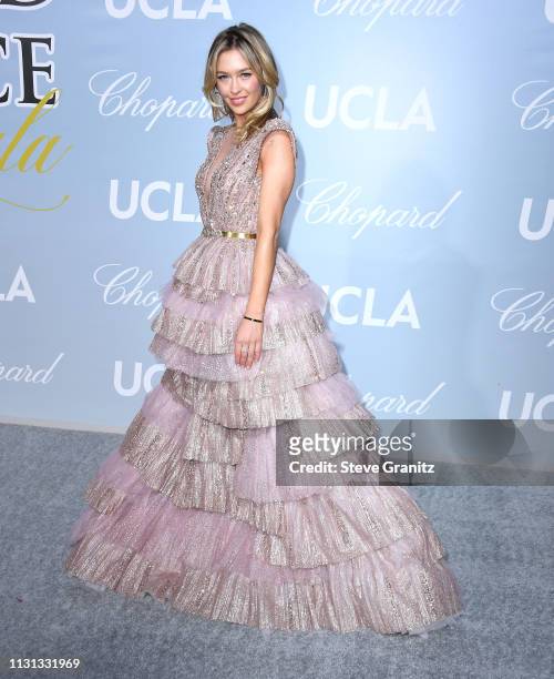 Renee Blythewood arrives at the Hollywood For Science Gala at Private Residence on February 21, 2019 in Los Angeles, California.
