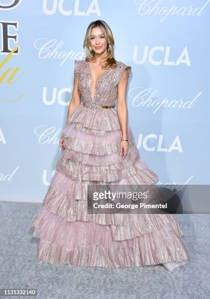 Renee Blythewood arrives at the 2019 Hollywood For Science Gala at Private Residence on February 21, 2019 in Los Angeles, California.