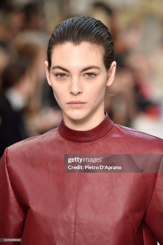 Vittoria Ceretti walks the runway at the Tod's show at Milan Fashion ...