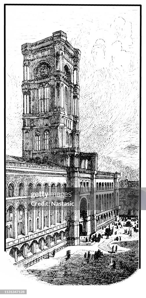 Berlin's city hall, a large red brick building, is known as the Rotes Rathaus or Red Town Hall