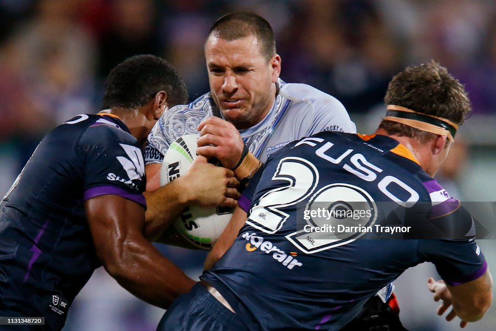NRL Trial Match - Storm v Warriors
