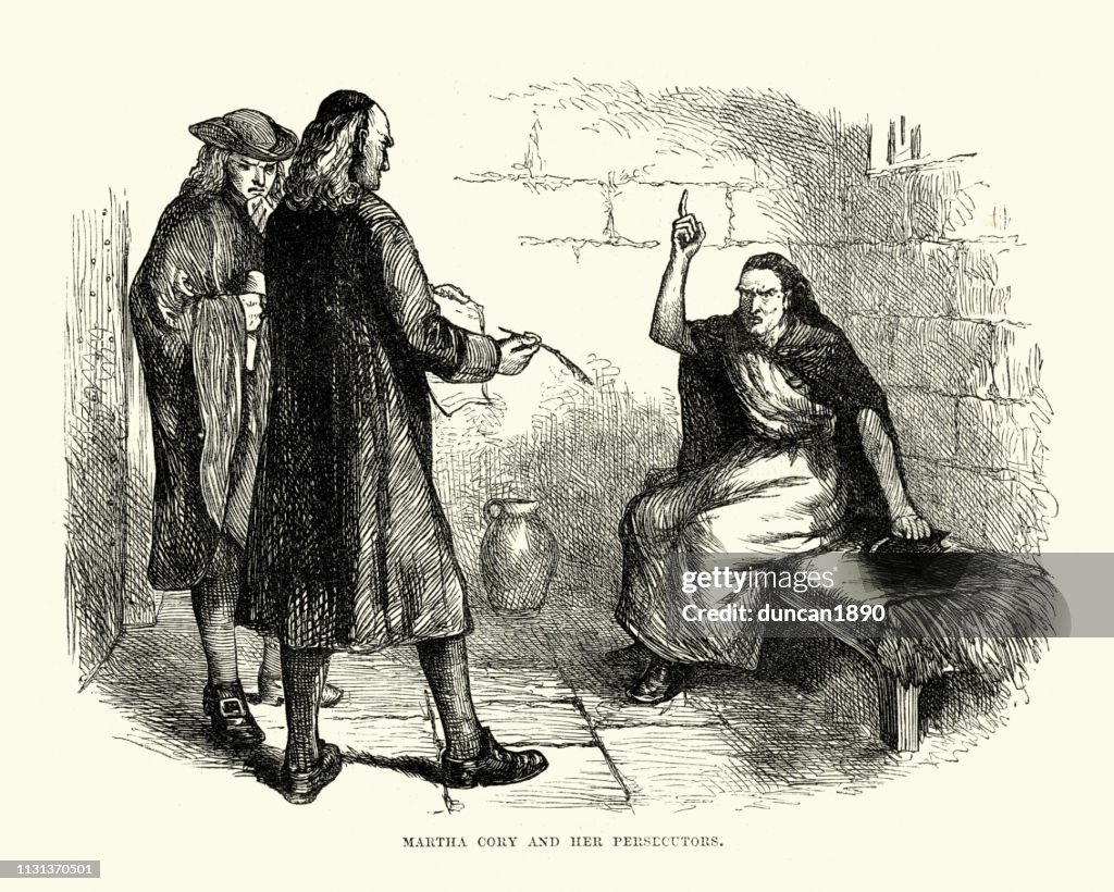 Martha Corey and her persecutors, Salem witch trials