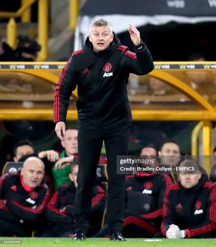 Wolverhampton Wanderers v Manchester United - FA Cup -  Quarter Finals - Molineux