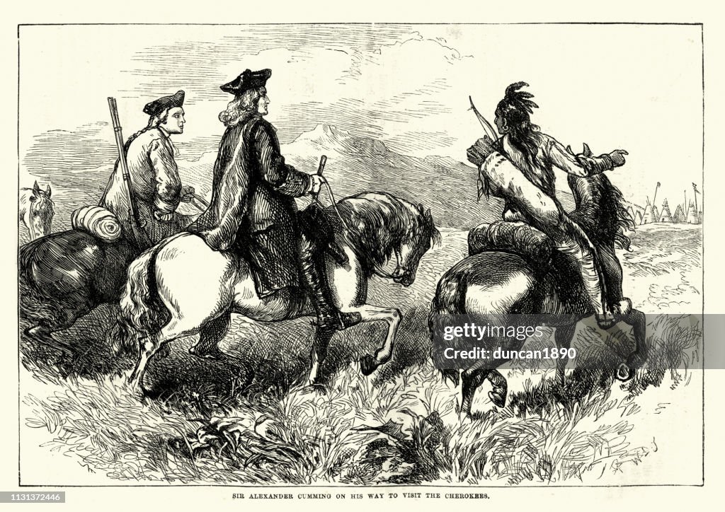 Sir Alexander Cuming visit to the Cherokees, 1730