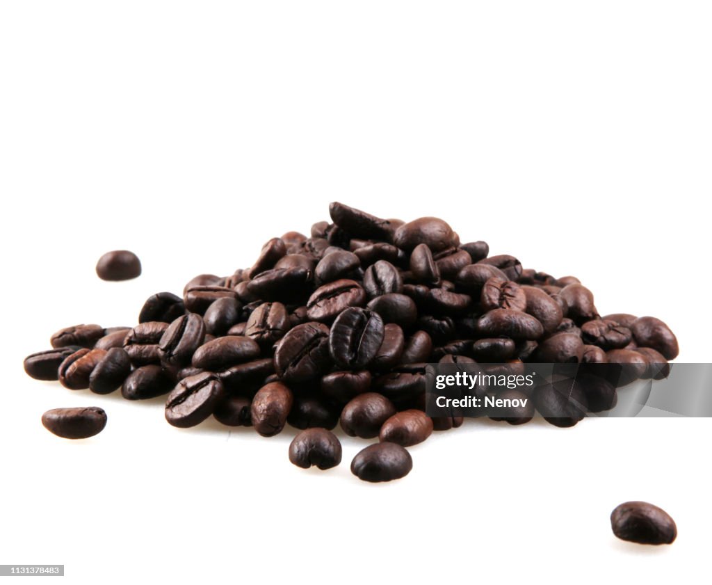 Coffee Beans Isolated On White Background