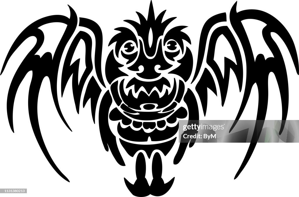 Owl Tribal Tattoo Design High-Res Vector Graphic - Getty Images