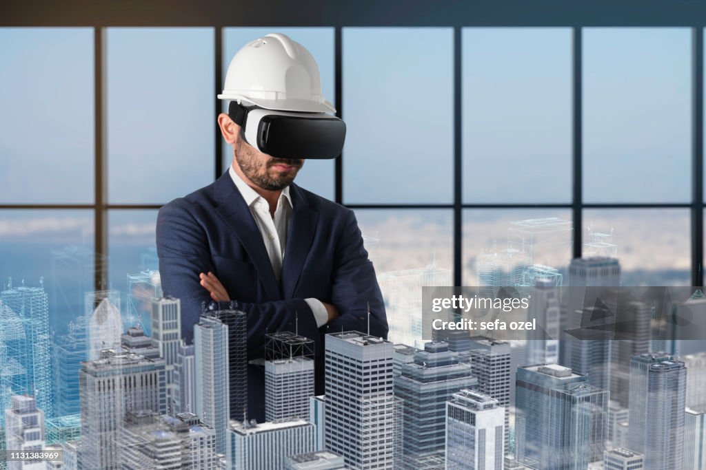 Persons Are Developing A Construction Project High-Res Stock Photo ...