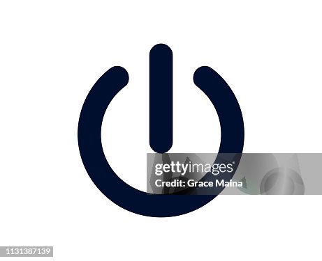 Start Push Power Button Isolated On White Background - Vector Start Push Power Button Isolated On White Background - Vector