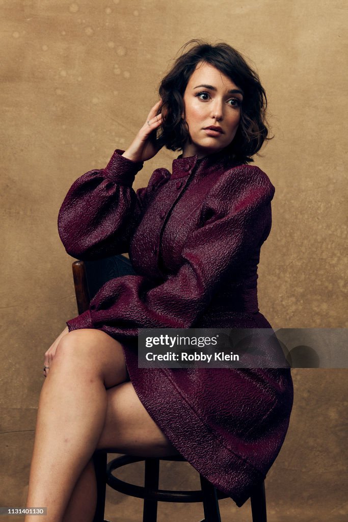 Milana Vayntrub of the film 'Mother's Little Helpers' pose for a
