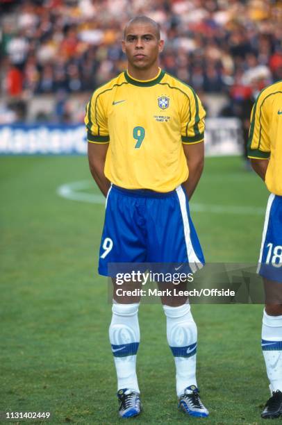 June 1998 - FIFA World Cup - Parc des Princes - Brazil v Chile - Ronaldo of Brazil. -