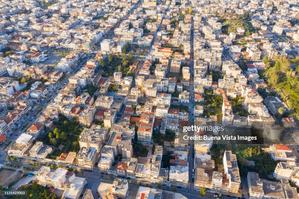 Aerial view of Sparta